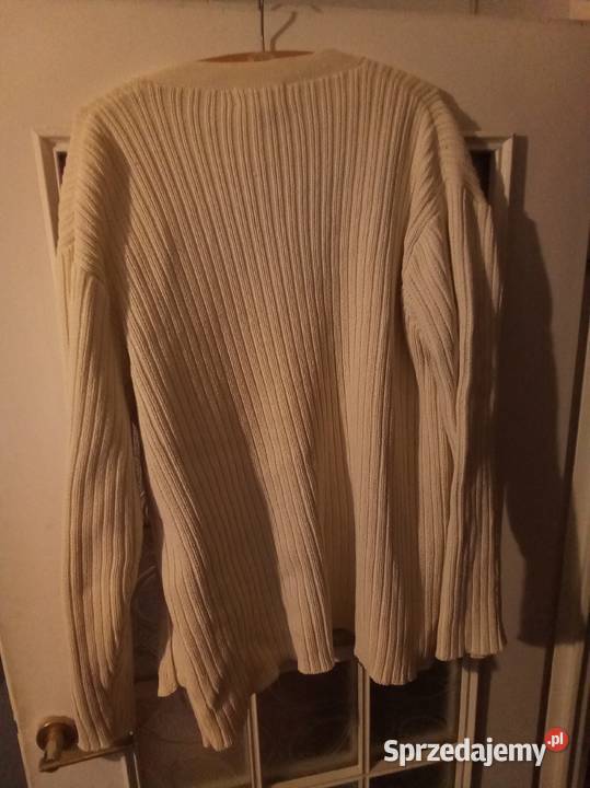Sweter vintage Lands end kolor ecru Rozmiar L Warszawa