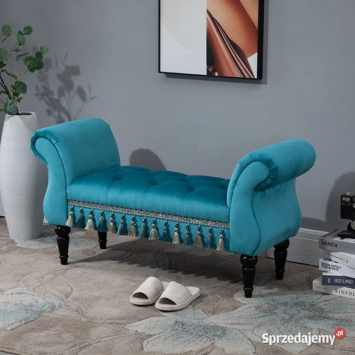 Luksusowa ławka tapicerowana otomana kauczuk