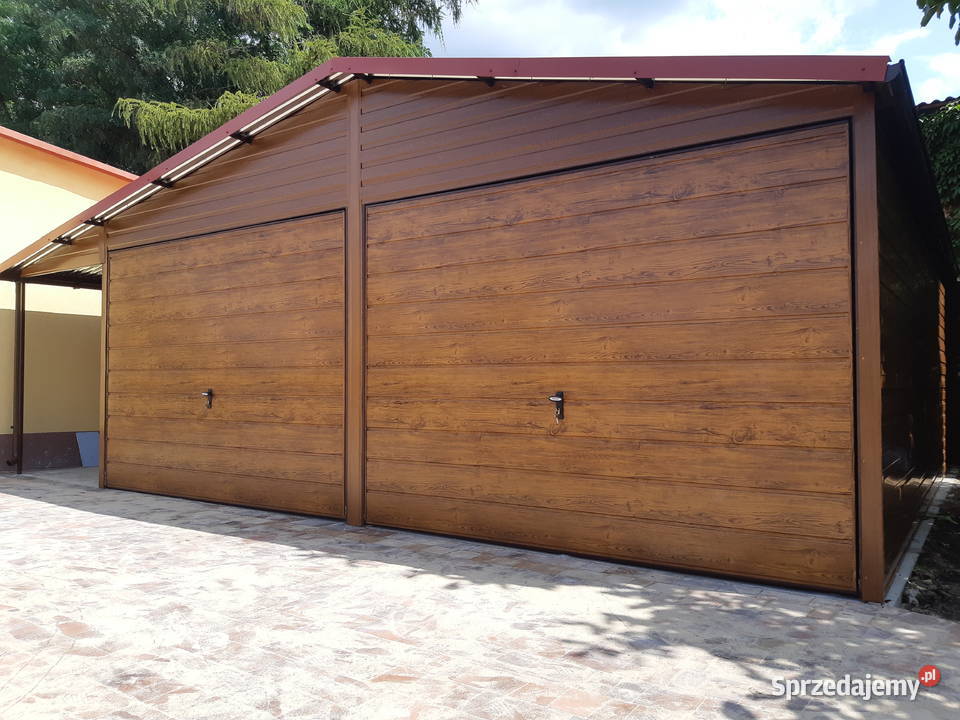 Garaż Blaszany DREWNOPODOBNY 9x6 Garaże Blaszane podlaskie Rajgród sprzedam
