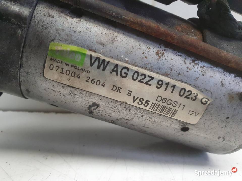 VW Audi A3 8P BLX 20 FSI ROZRUSZNIK 02Z911023G Janów