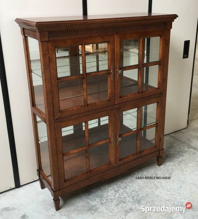 Klasyczna witryna drewniana Luiza 37 orzechowa Dom i Ogród podkarpackie Przemyśl