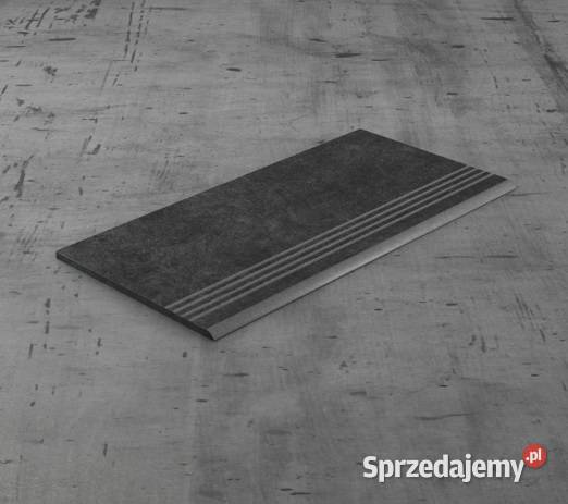 Grafitowe płytki na schody 120x30 ANTYPOŚLIZGOWE
