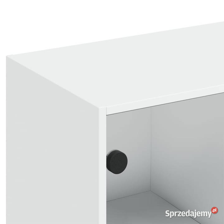 Biblioteczka z drzwiczkami biała 136x37x142 mazowieckie Warszawa