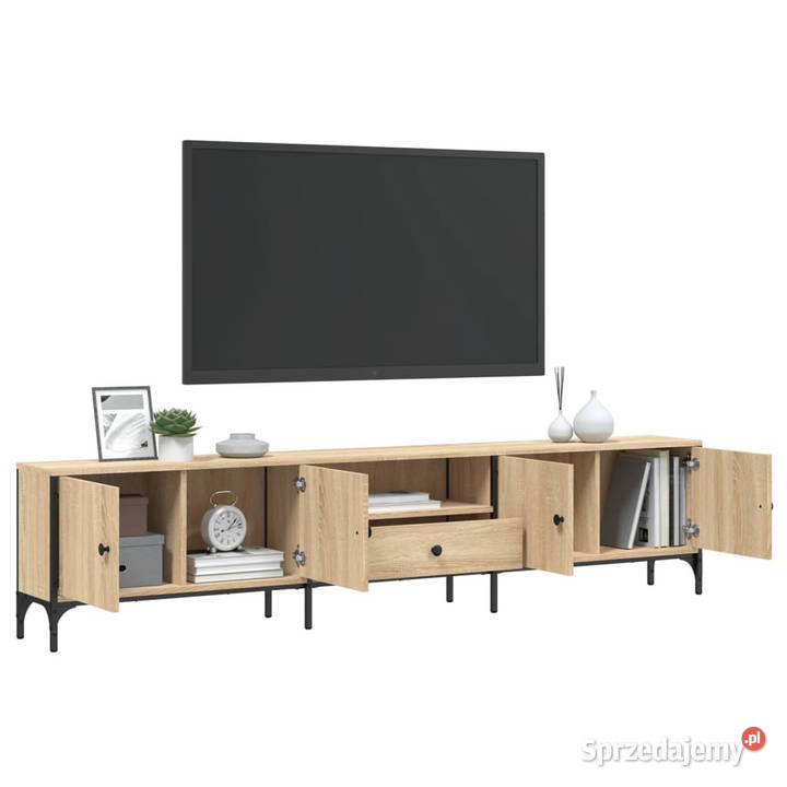 Szafka pod TV z szufladą dąb sonoma 200x25x44 Warszawa