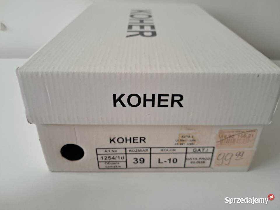 Buty damskie półbuty czerwone Koher do 25cm małopolskie Kraków