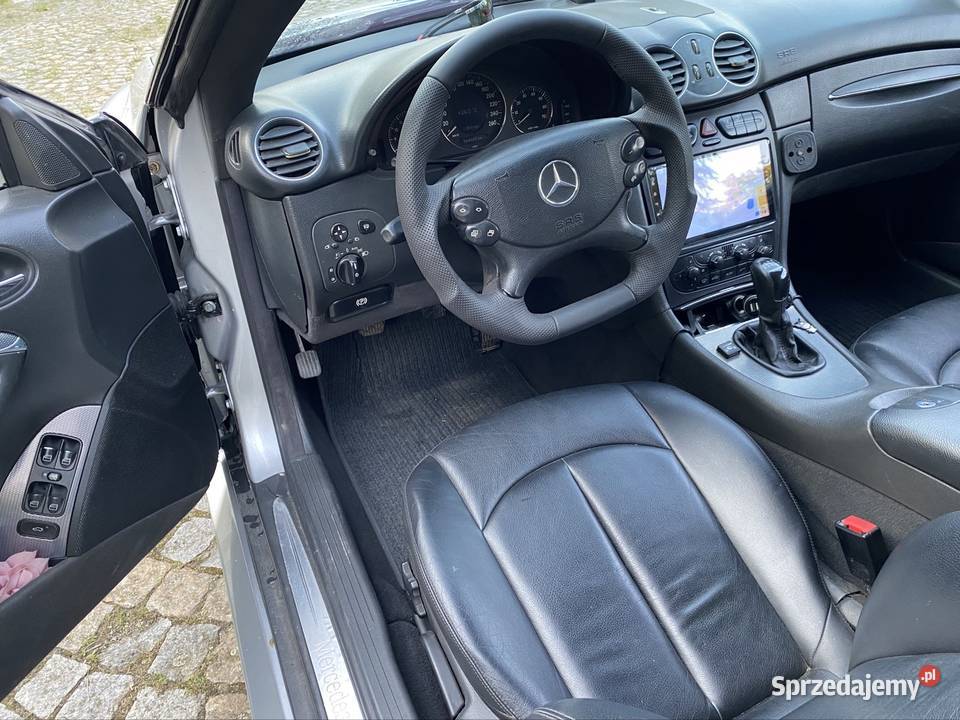 MB Clk w209 pakiet Amg black series skórzana tapicerka dolnośląskie Ziębice
