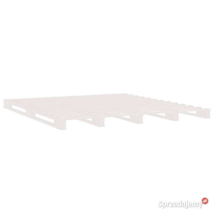 Łóżko z palet białe lite drewno 180x200 WM821408 180cm Łóżka
