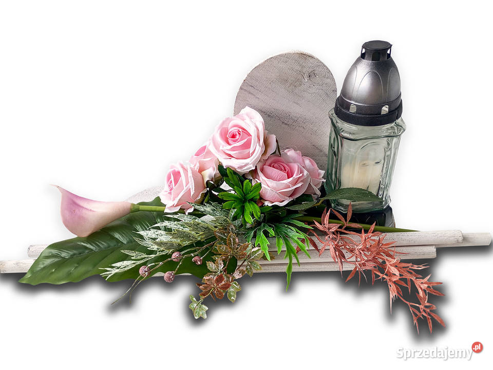 Wiązanka na gróbdrewniane serce Poznań