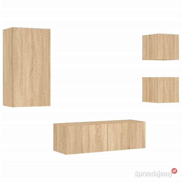 4cz zestaw ściennych mebli TV z oświetleniem LED sprzedam