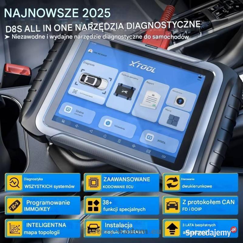 XTOOL D8S ECU Kodowanie Can FD DOIP Funkcje Radom