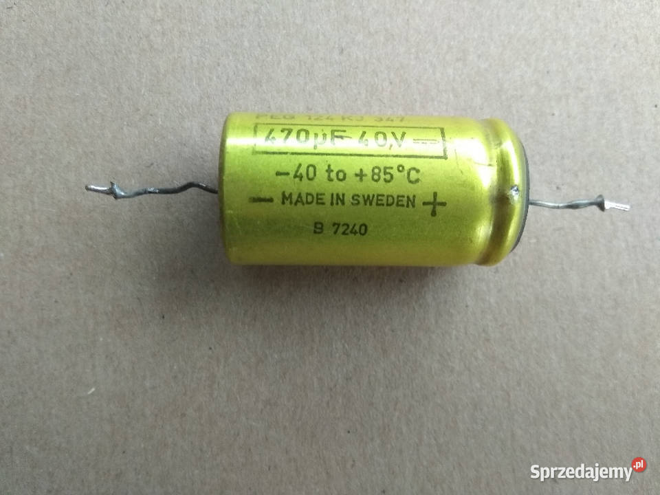 Kondensator osiowy Long Life 470uF 40V RIFA