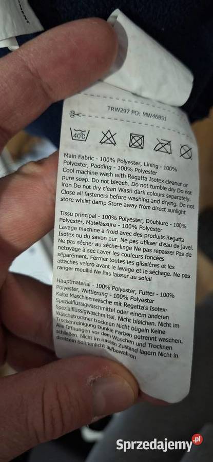 Kurtka przeciwdeszczowa Regatta Professional XL Kurtki i płaszcze Kraków