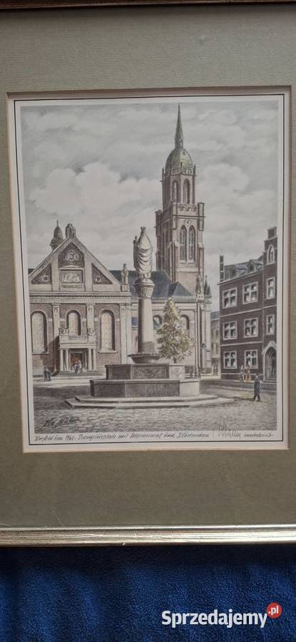 Obraz Denkmalplatz w Dlken 1960 Konin