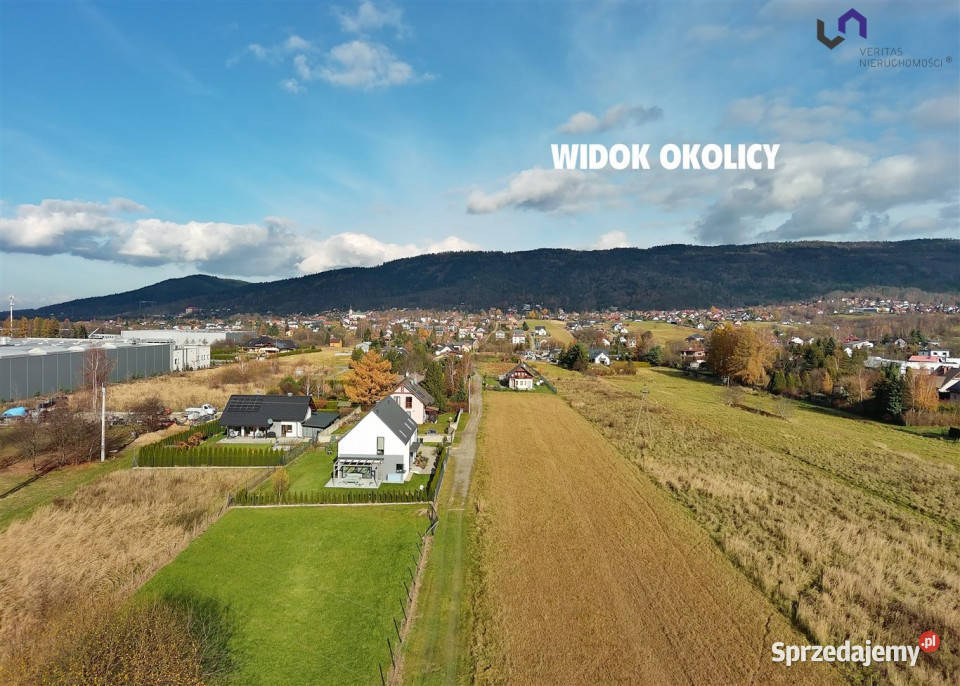 sprzedaży działki 1719m2 Wilkowice 1719m2
