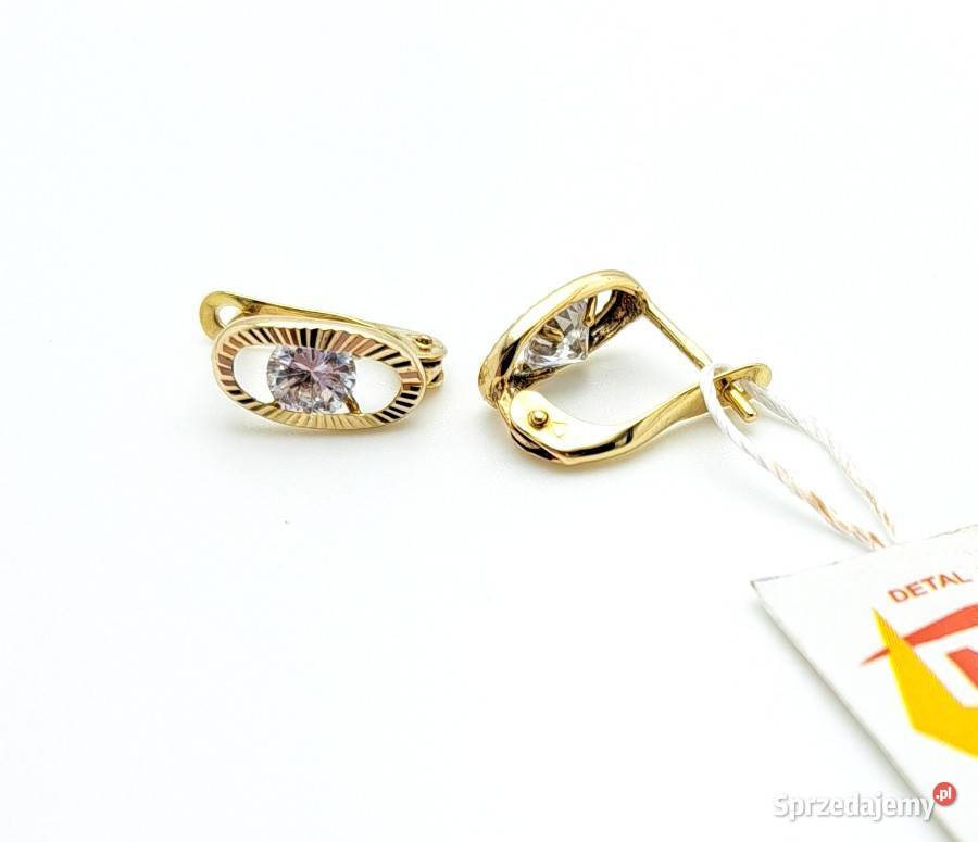 Kolczyki Złote pr585 zapięcie angielskie Z117 Poznań