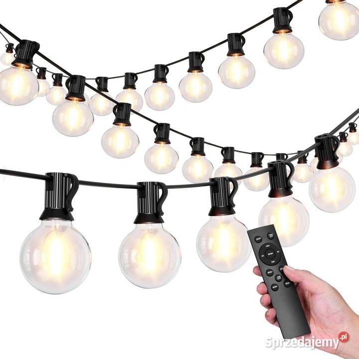 Girlanda ogrodowa świetlna łańcuch 25x LED 15m 9 sprzedam