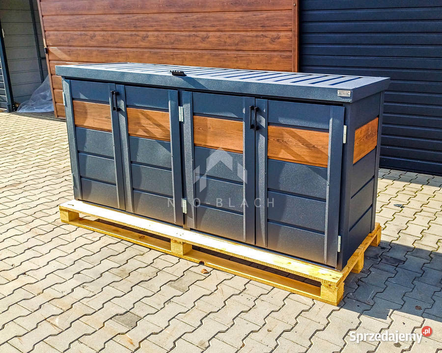 Zabudowa koszy na śmieci wiata obudowa Kościerzyna