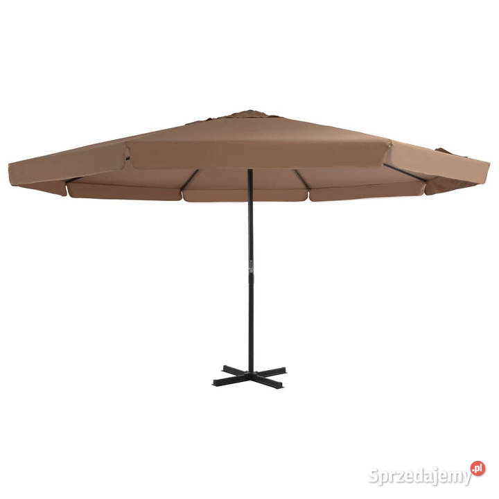 Parasol ogrodowy na słupku aluminiowym 500 taupe Warszawa sprzedam