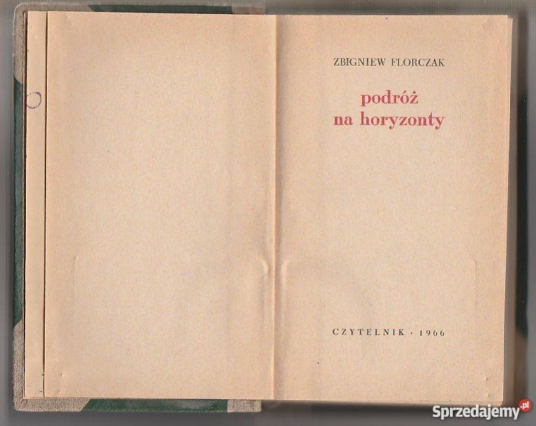 7325 PODRÓŻ NA HORYZONTY ZBIGNIEW FLORCZAK Czyrna sprzedam