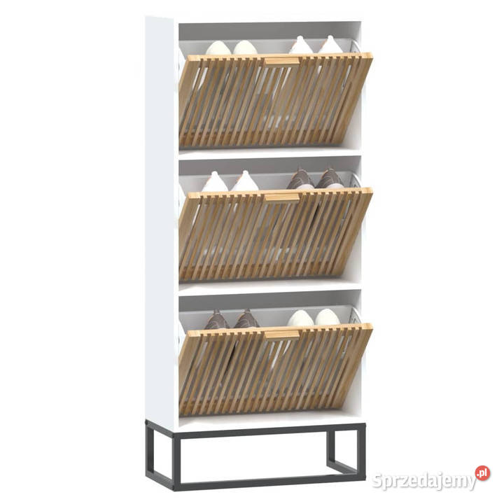 Szafka na buty biała 52x25x120 materiał Warszawa