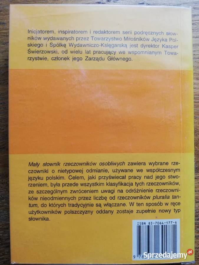 Mały słownik terminów gramatycznych rzeczowników Kraków sprzedam