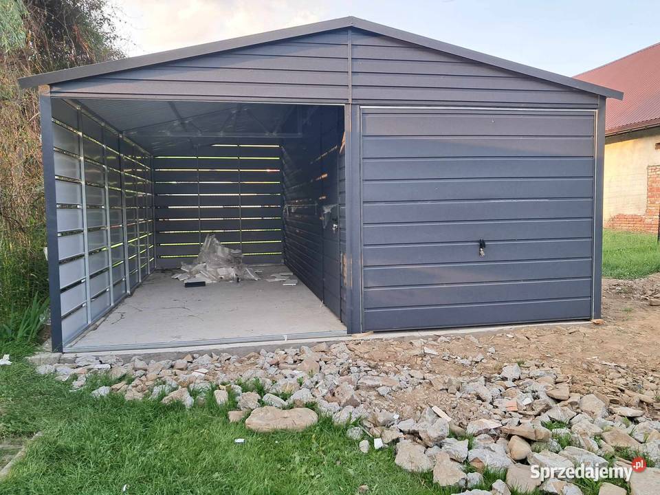 Garaż blaszany wiata Wzmocniony PROFILAMI Bydgoszcz sprzedam