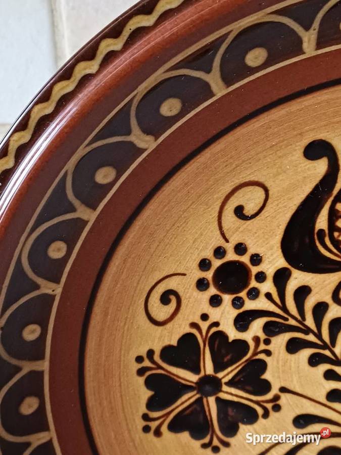 vintage duży talerz ozdobny Nowy Targ