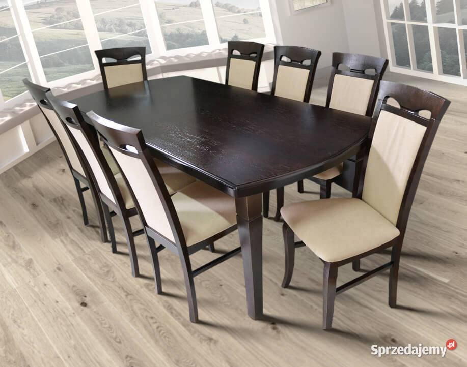 Stół Dębowy KLOZE PLUS 6 krzeseł PARMA Stoły z krzesłami kujawsko-pomorskie