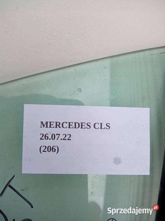 SZYBA TRÓJKĄT LISTWA PRAWY TYŁ MERCEDES CLS W219 Nowy Tomyśl