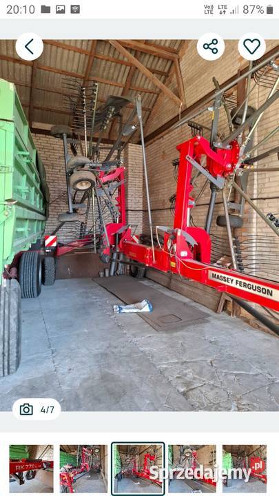 Sprzedam zgrabiarkę dwukaruzelową nieuszkodzony Zgrabiarki i przetrząsacze lubelskie sprzedam