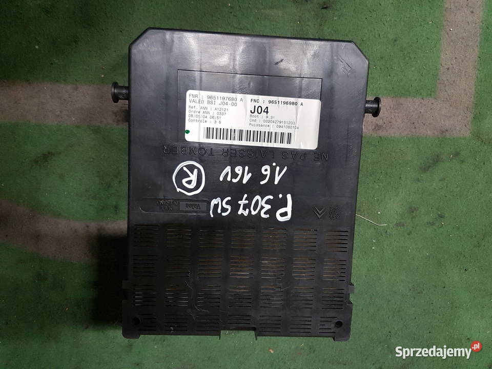 PEUGEOT 307 206 MODUL BSI 9651196980A wyposażenie elektryczne Turek