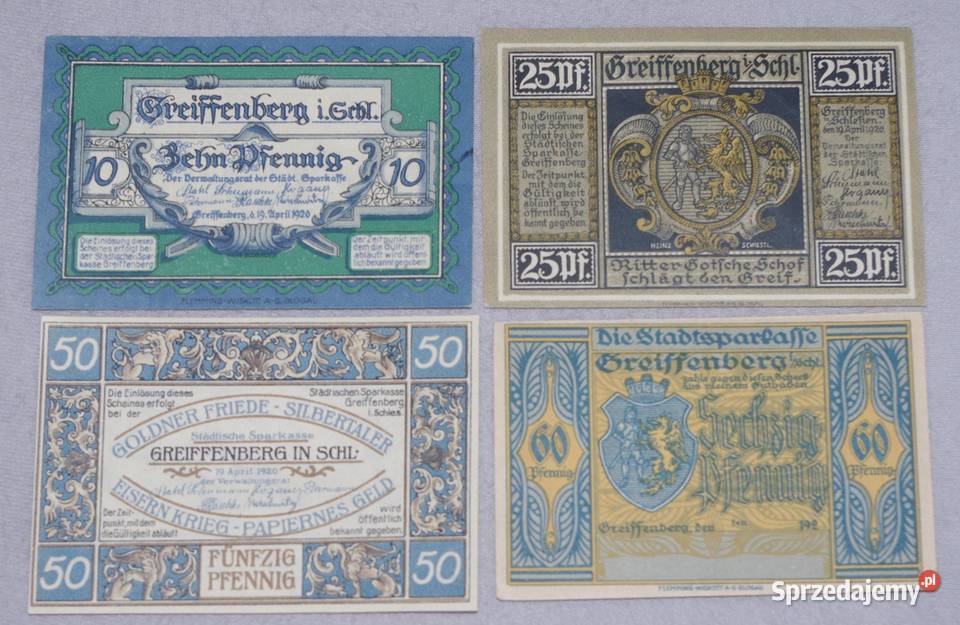 Notgeldy Gryfów Śląski 1920r