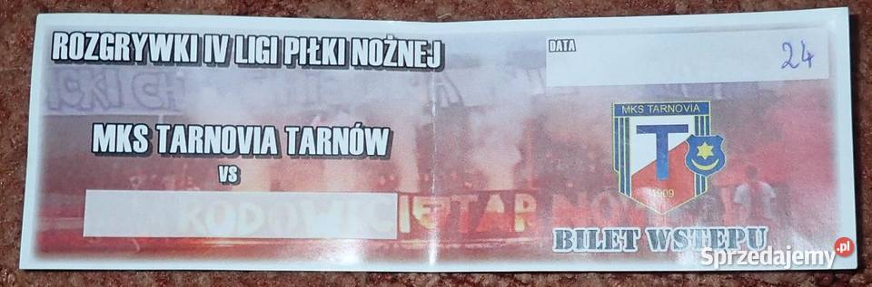 Bilet kolekcjonerski Tarnovia Tarnów