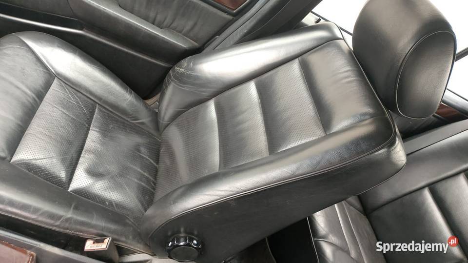 Tapicerka czarne skóry Mercedes W124 kompletne śląskie Preczów