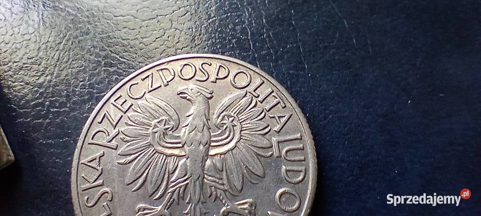 Stare monety 5 złotych 1973 Rybak PRL Polska Lesko