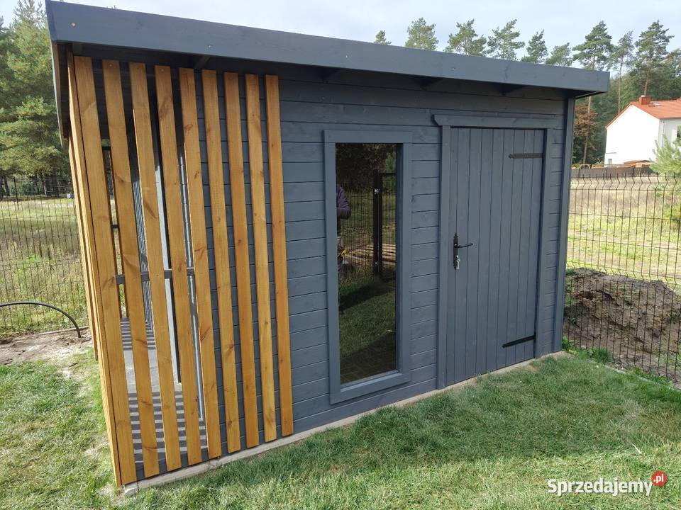 Domek Narzędziowy z Drewutnią Montaż Transport mazowieckie Warszawa