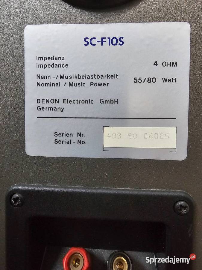 Wysokiej klasy kolumny stereo marki Denon SCF10S Słuchawki i głośniki Elektronika