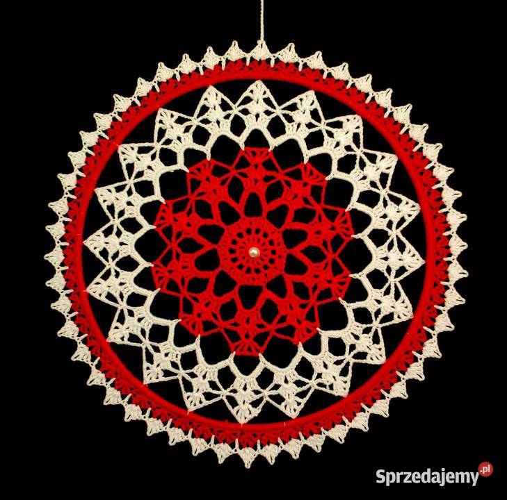 Zawieszka ozdoba szydełkowa na okno 24 Z233 Kluczbork