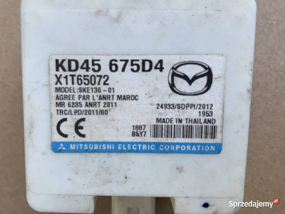 KD45675D4 moduł anteny keyless Mazda cx5 lift Komputery Szczecin