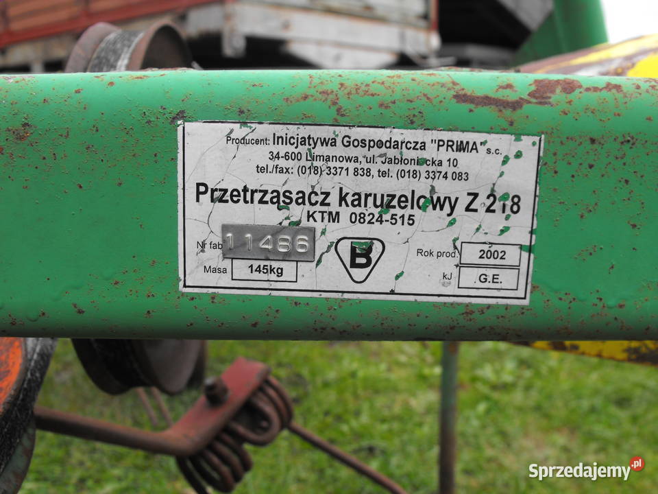 Przetrząsacz karuzelowy pająk z218 Nowe Miasto Lubawskie