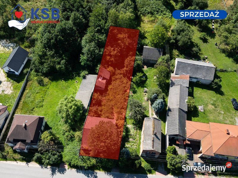 Działka budowlanorolna w centrum Chmielowa 900m asfalt świętokrzyskie Chmielów