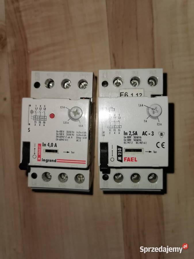 Wyłączniki silnikowe 3fazowe termiczne i dolnośląskie Kiełczów