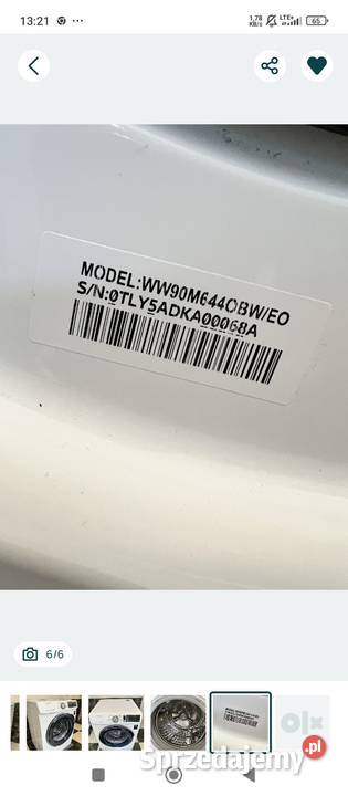 Pralka Samsung Qdrive ecobuble 9 WW90M644OBWEO 60cm Warszawa