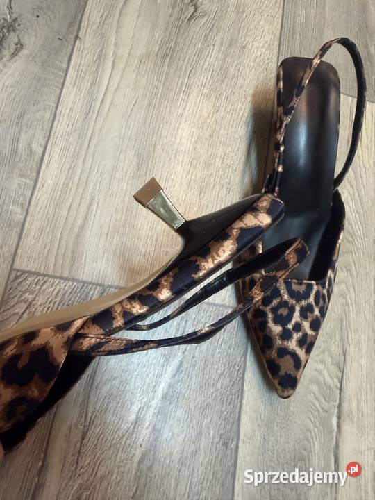 41 Panterkowe czółenka wieczorowe z odkrytą małopolskie