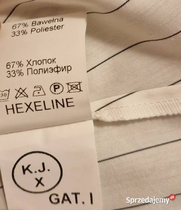 Damska letnia KOSZULA Hexoline bawełniana ecru w Inny materiał