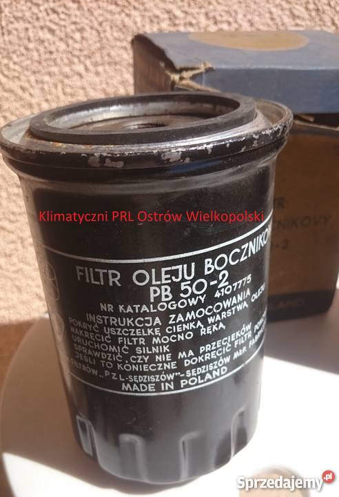 Filtr oleju bocznikowy PB 502 4107775 Fiat 125p Bielsko-Biała