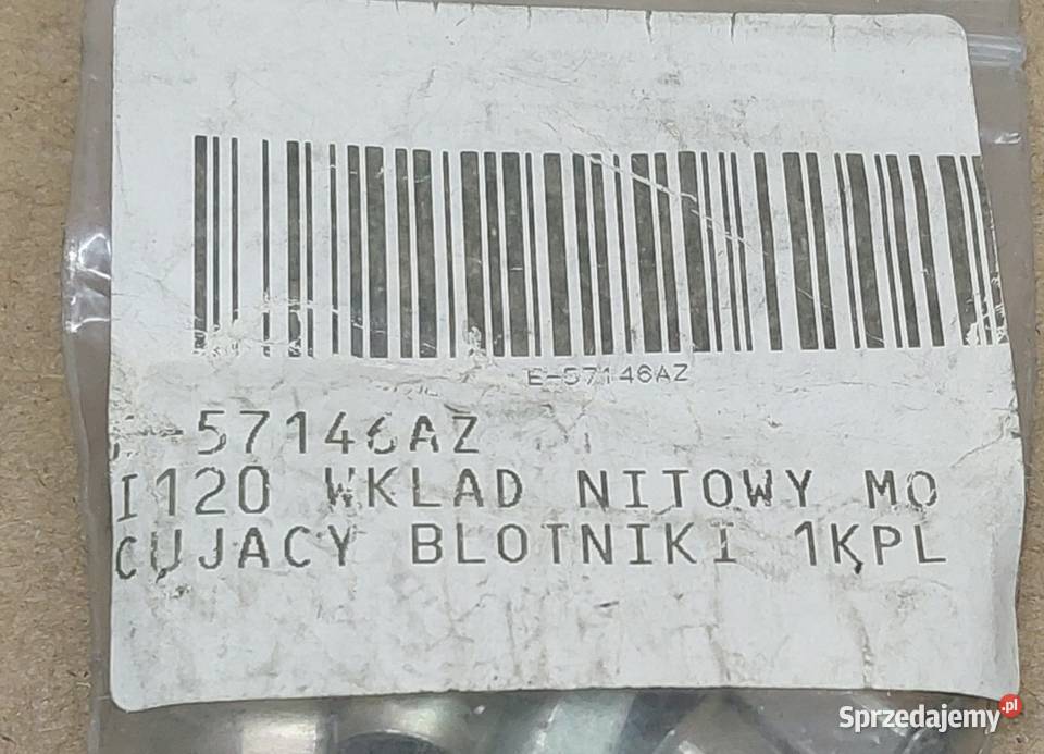 WKŁAD NITOWY MOCOWANIA BŁOTNIKA FIAT BRAVO MAREA osobowe Mielęcin