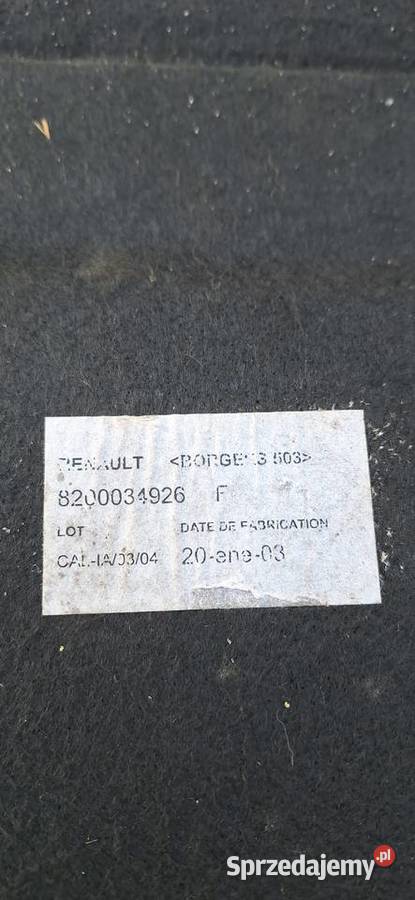 Wykładzina bagażnika Renault Megane II Myszków