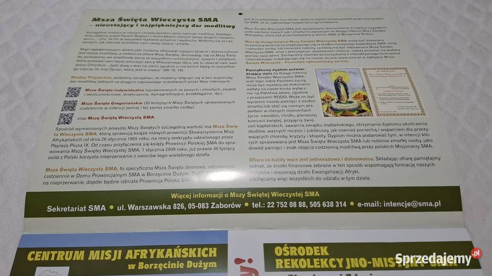 Kalendarz misyjny 2024 SMA Prowincja Polska śląskie