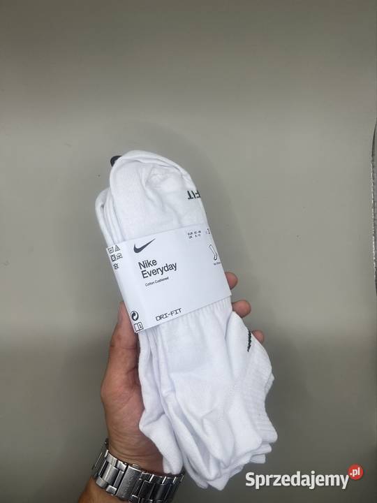 Nike Stópki Skarpety Białe krótkie biały